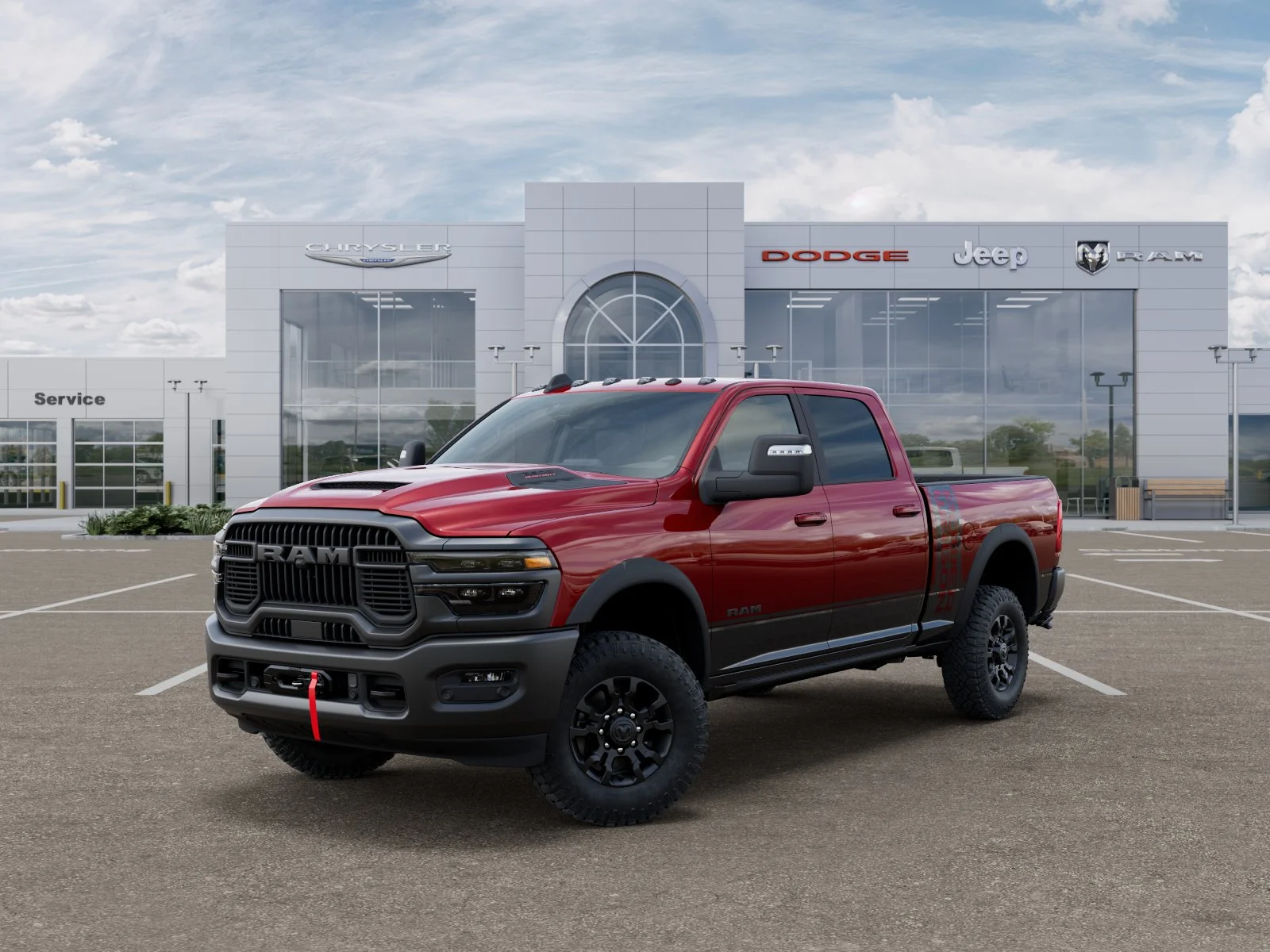 New 2026 Molten Red Pearl-Coat Exterior Paint RAM Power Wagon image 33