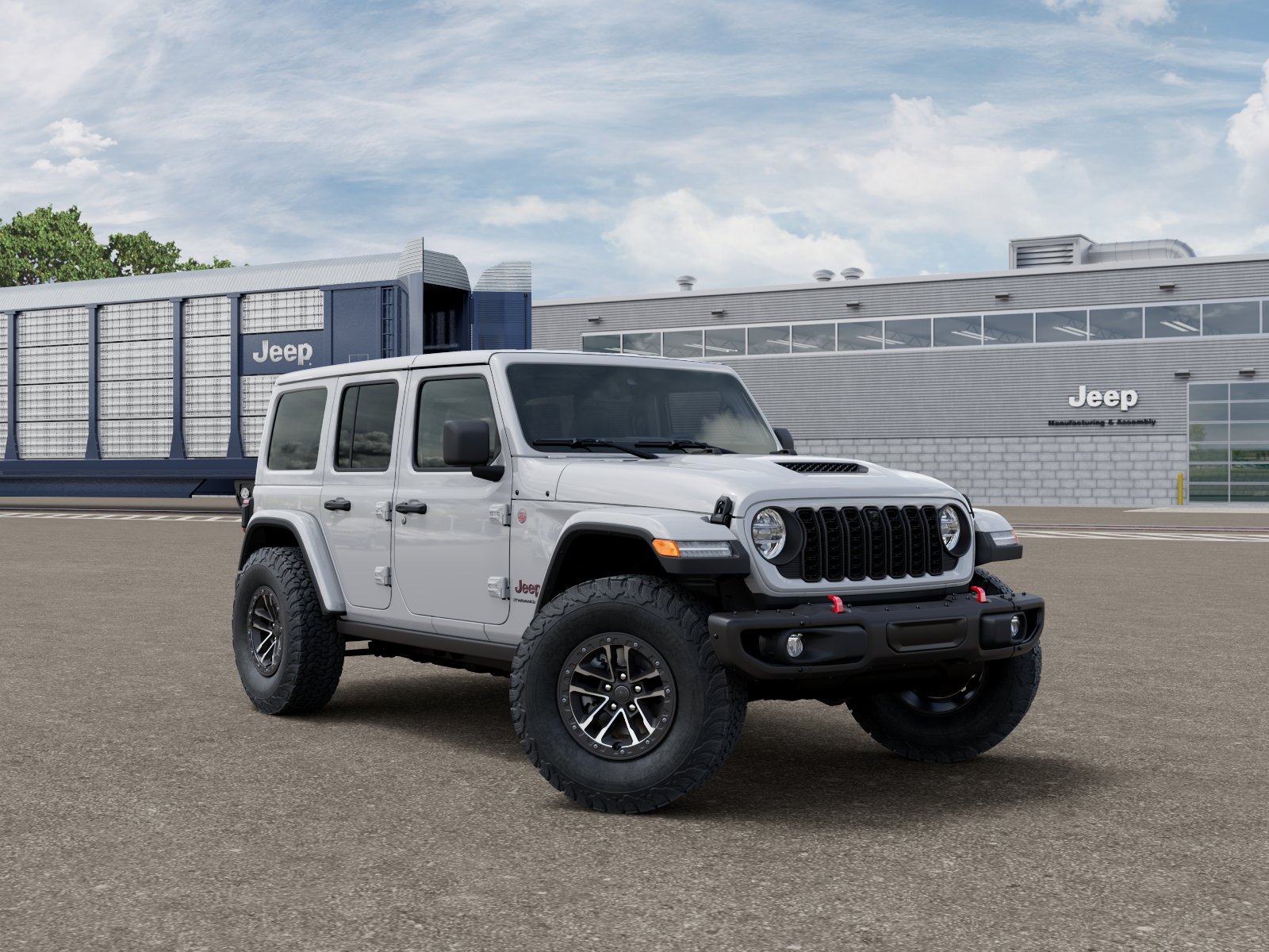 New 2026 Bright White Clear-Coat Exterior Paint Jeep Rubicon X image 24
