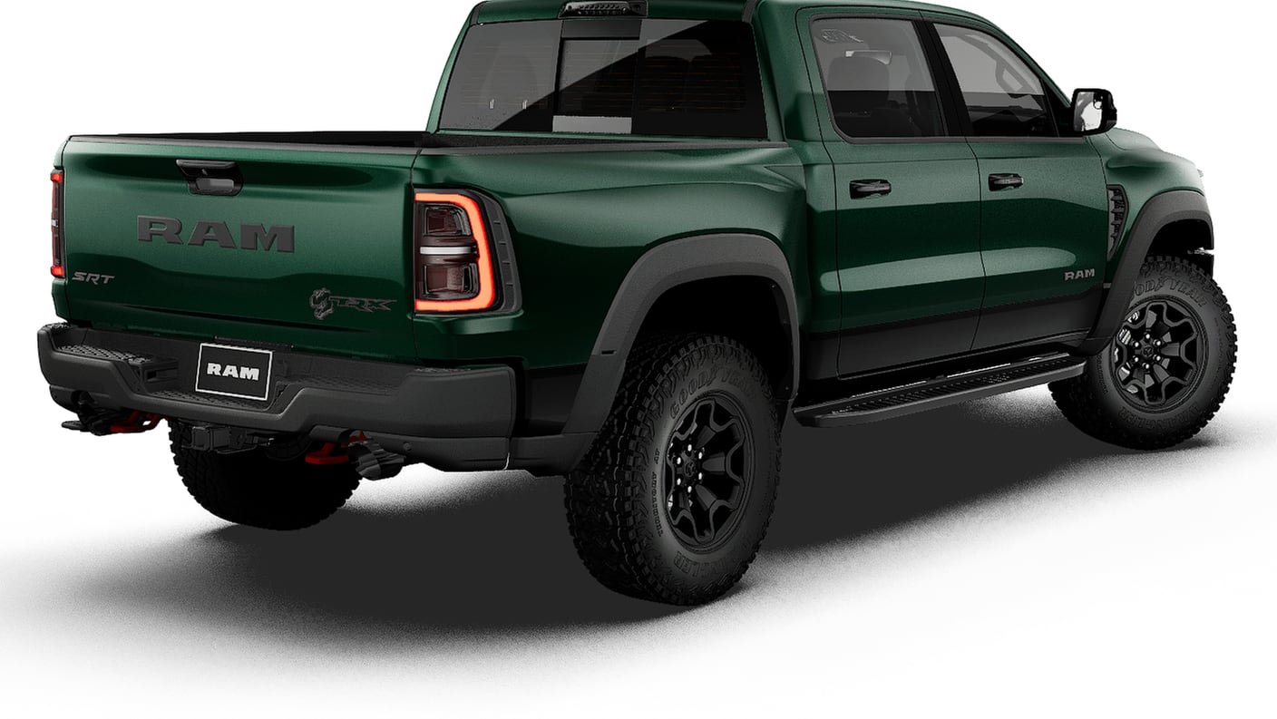 New 2027 Serrano-Green Metallic Paint RAM TRX SRT image 2