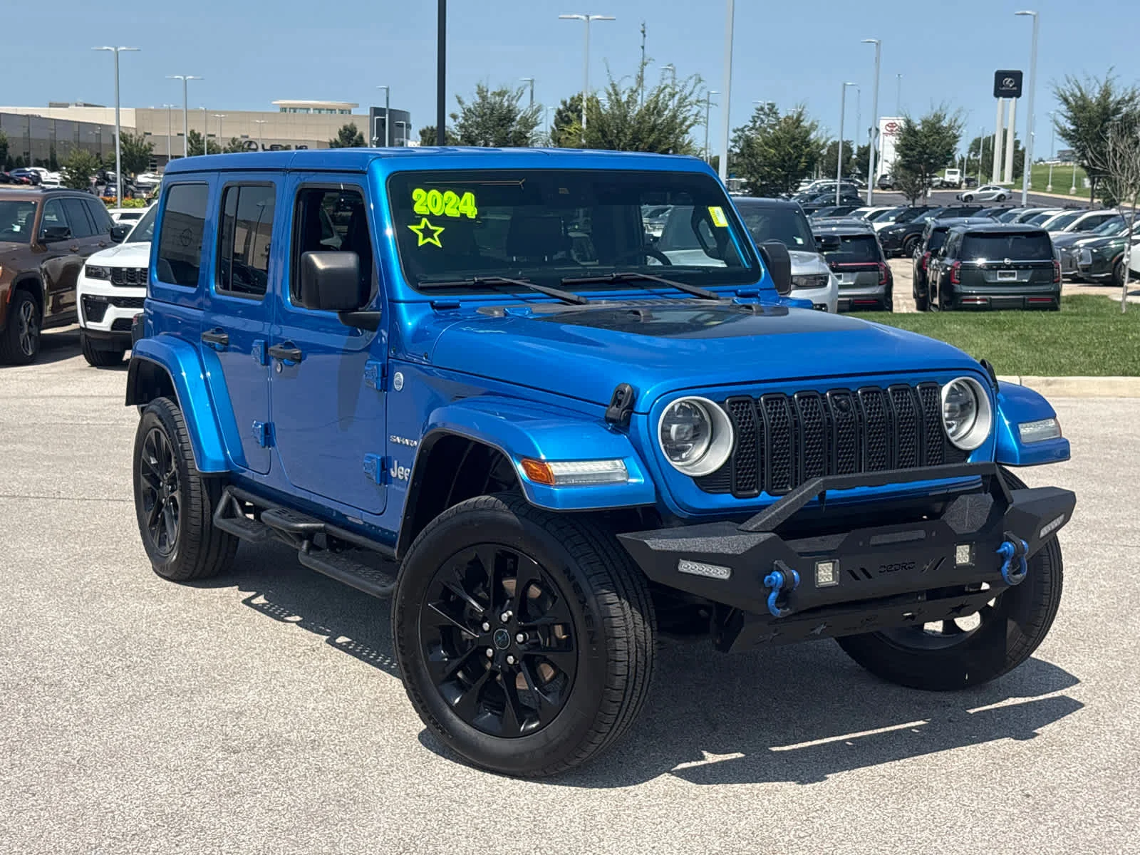 Used 2024 Jeep Wrangler 4xe Sahara 4XE with VIN 1C4RJXP65RW154527 for sale in Kansas City
