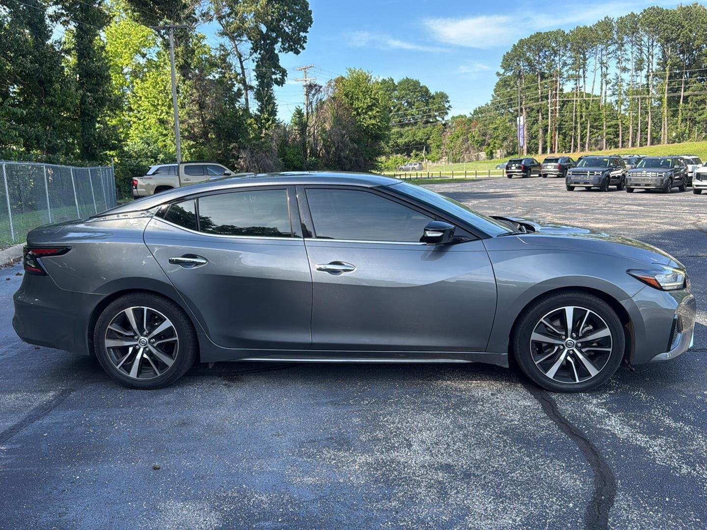 Used 2021 Gun Metallic Nissan SV image 2