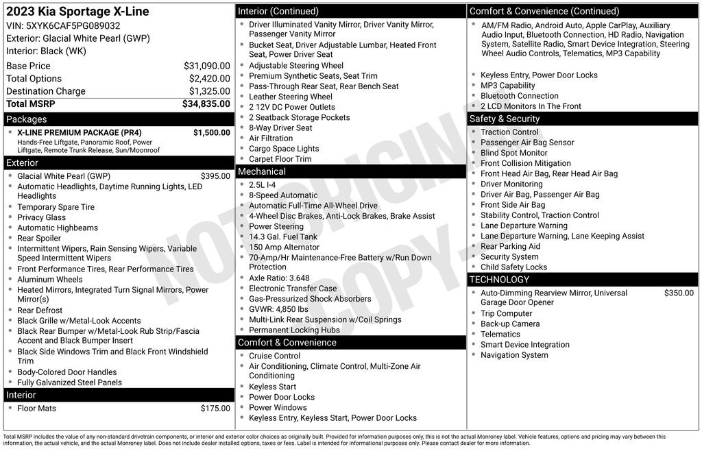 Used 2023 White Kia X-Line image 29