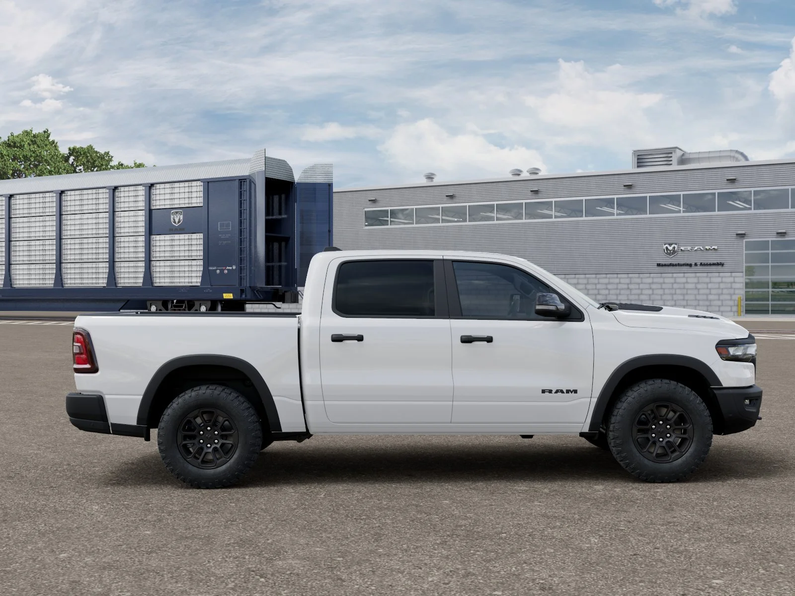 New 2027 Bright White Clear-Coat Exterior Paint RAM Rebel image 12