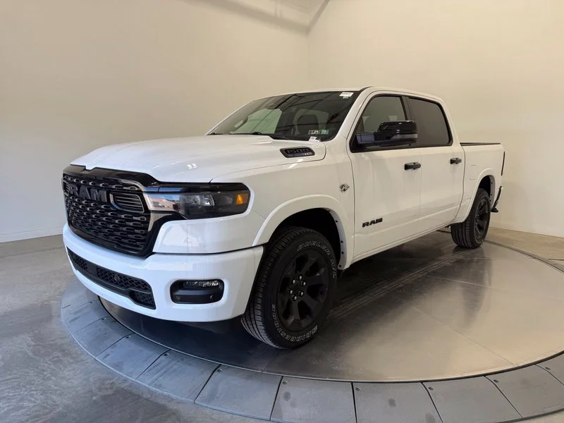New 2026 Bright White Clear-Coat Exterior Paint RAM Big Horn/Lone Star image 3