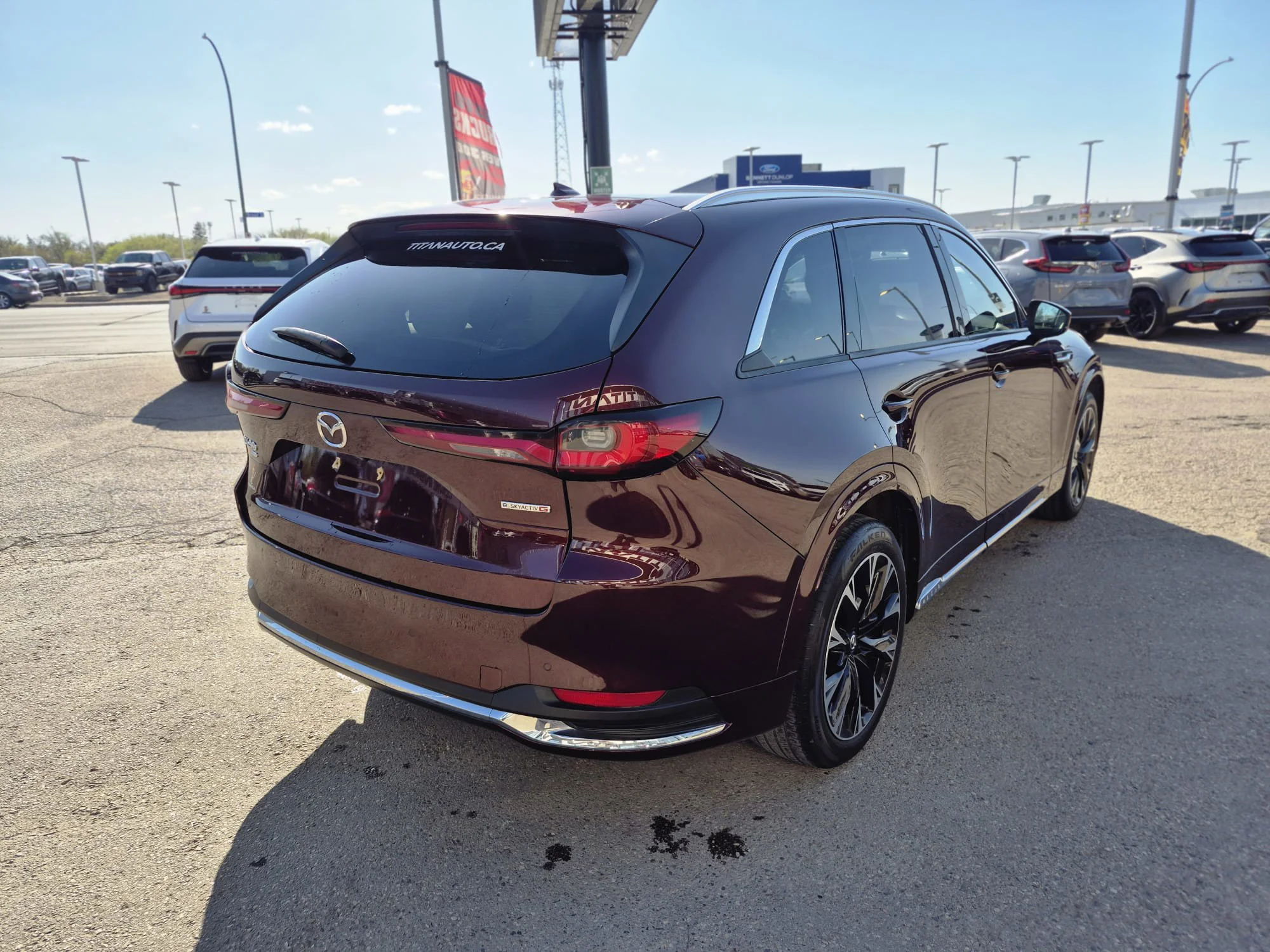 Certified Used 2024 Artisan Red Metallic Mazda Signature AWD*7 Pass | Adaptive Cruise | Nav | 360 Cam | Cooled Leather | Pano Roof | Htd Wheel image 14