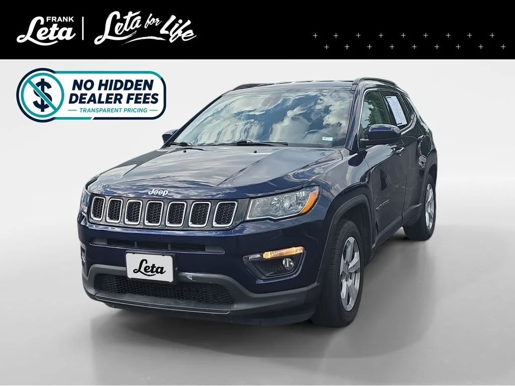 Used 2021 Jazz Blue Pearlcoat Jeep Latitude image 1