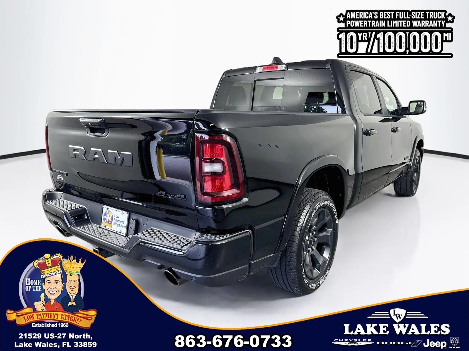 New 2026 Diamond Black Crystal Pearlcoat RAM Big Horn/Lone Star image 7
