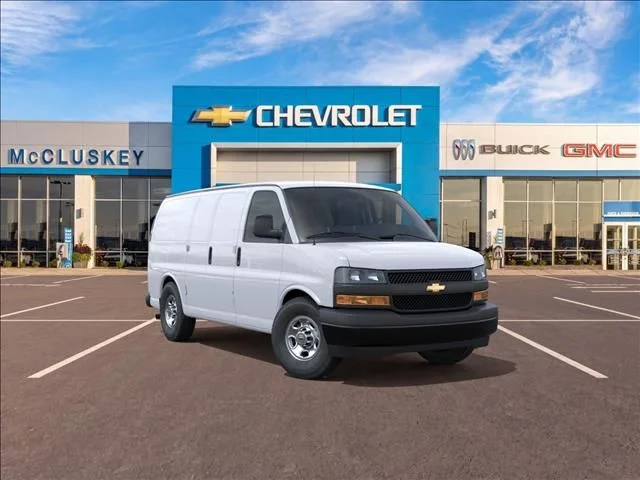 New 2026 White Chevrolet Work Van image 1
