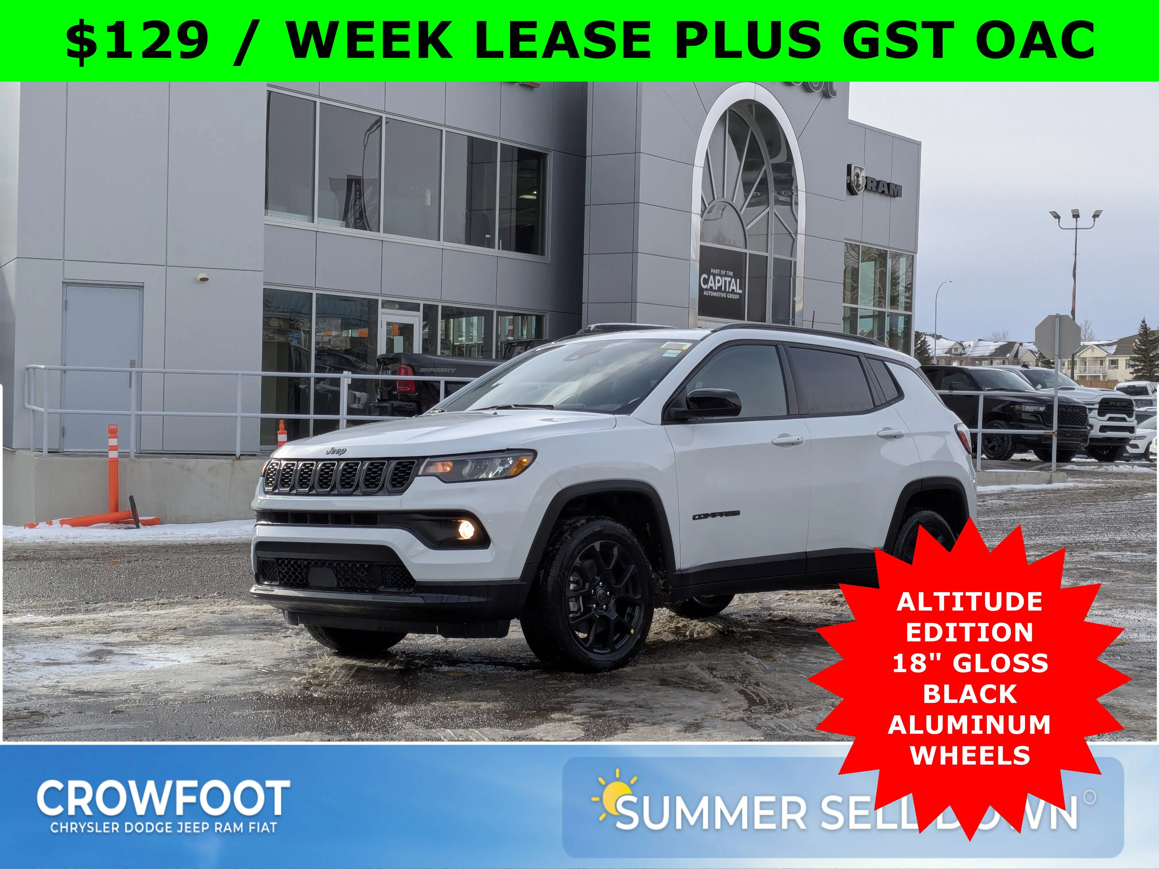 New 2026 White Jeep North - Altitude Special Edition 18 inch Black Wheels image 1