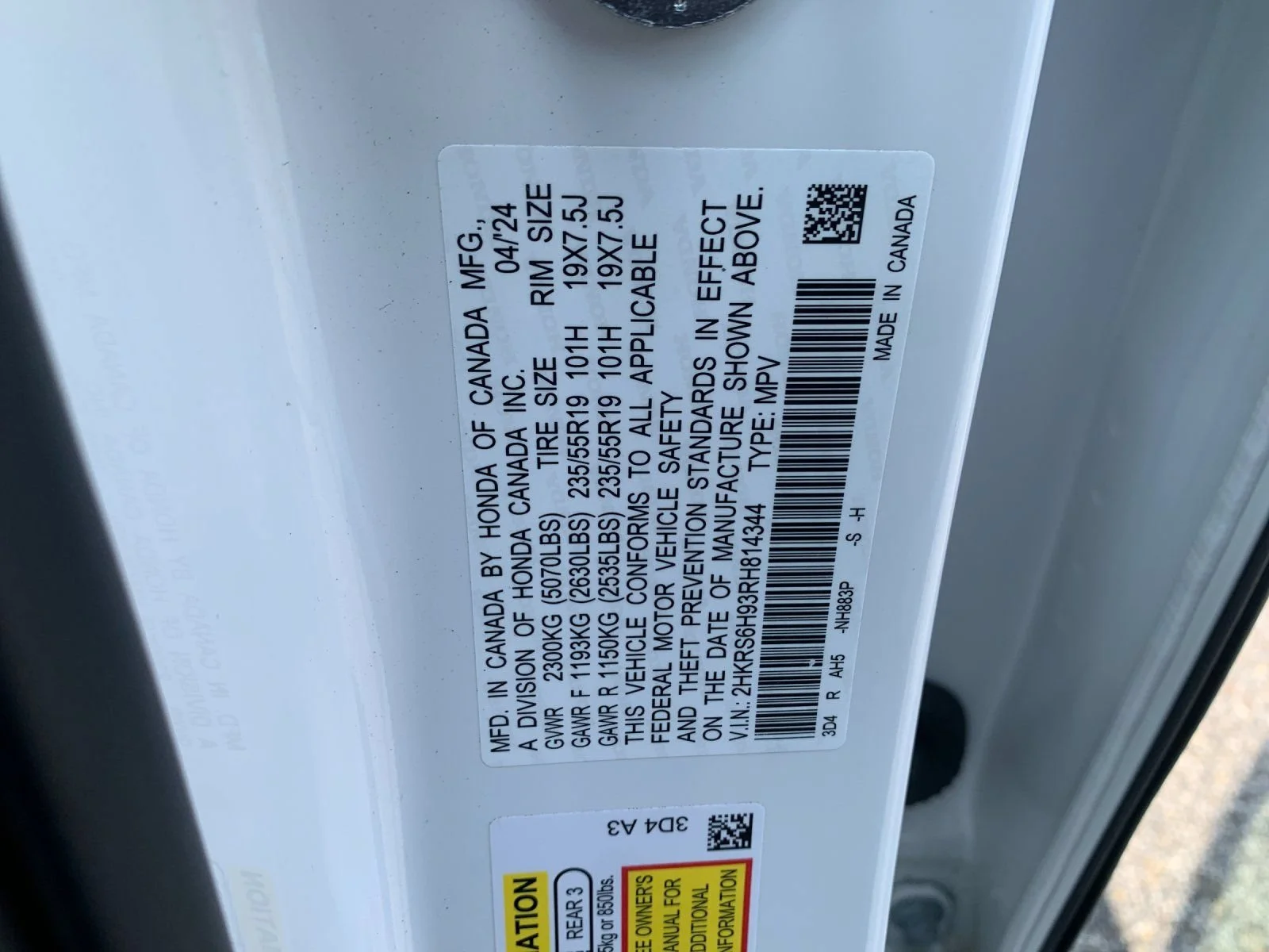 Used 2024 White Honda Sport Touring image 32