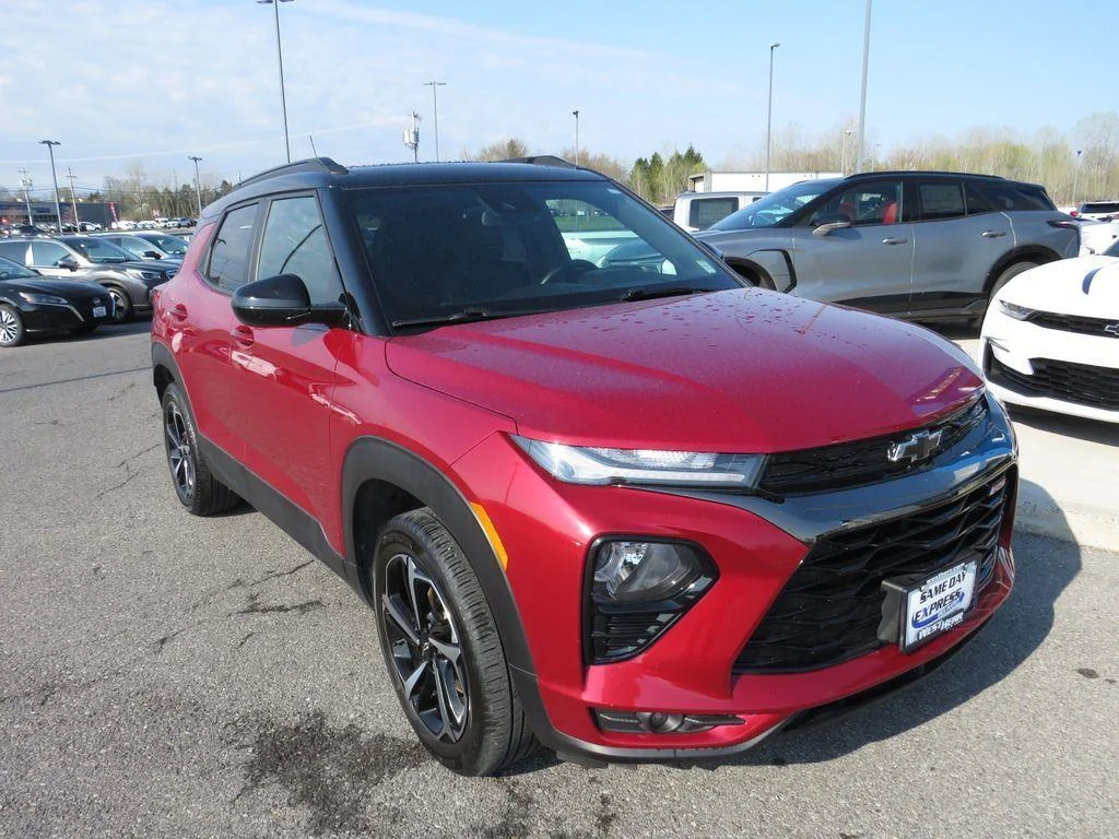 Used 2021 Scarlet Red Metallic Chevrolet RS image 2