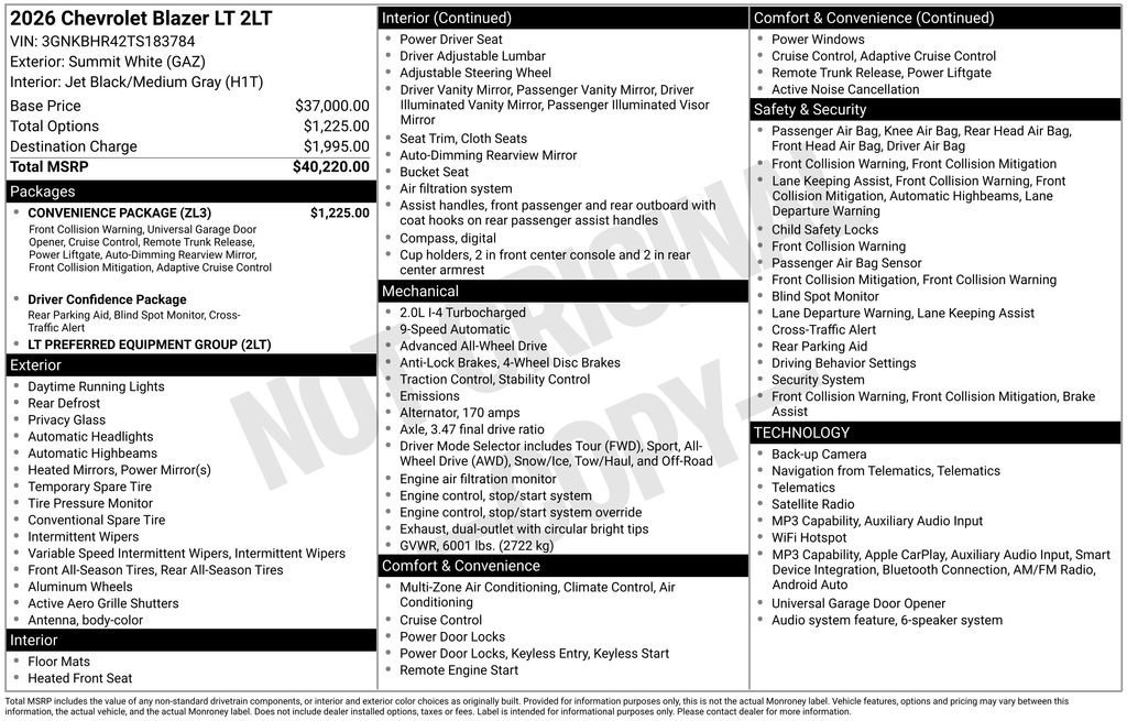 2026 Chevrolet Blazer 2LT - Photo 23