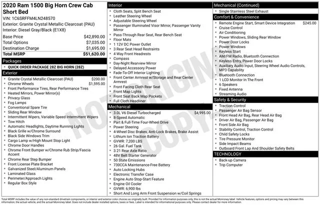 Used 2020 Gray Ram Big Horn/Lone Star image 9