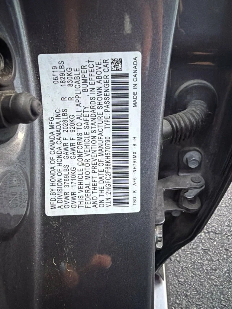 Used 2019 Gray Honda LX image 8