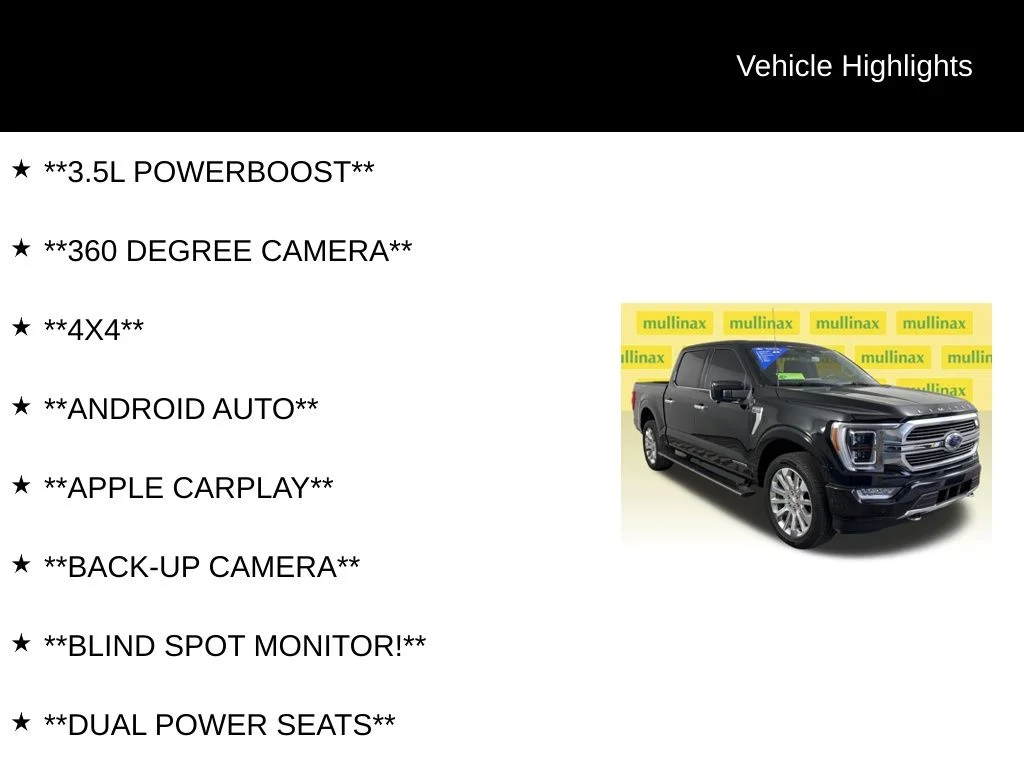 Certified Used 2023 Black Ford Limited image 12