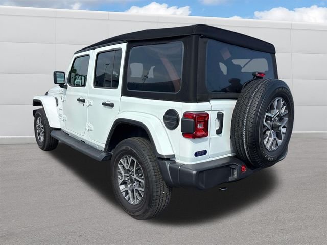 Used 2024 Bright White Clearcoat Jeep Sahara image 3