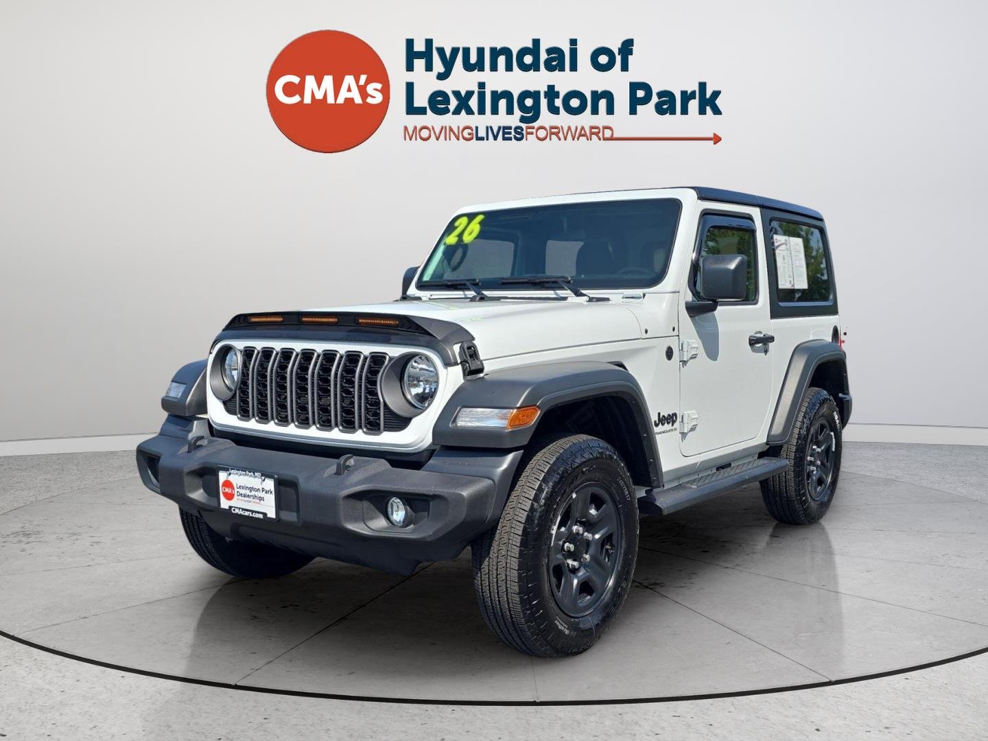 Used 2026 Bright White Clearcoat Jeep Sport image 3
