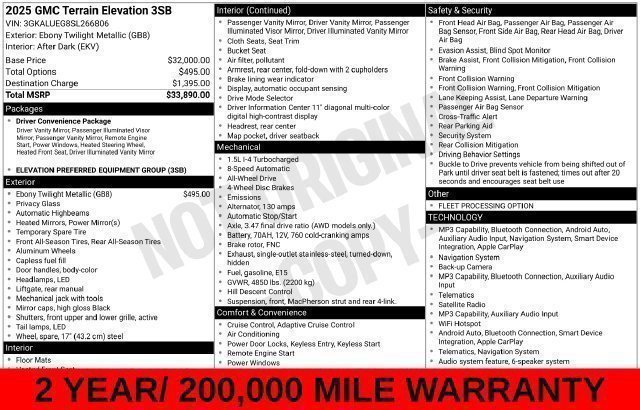 Used 2025 Black GMC Elevation image 33