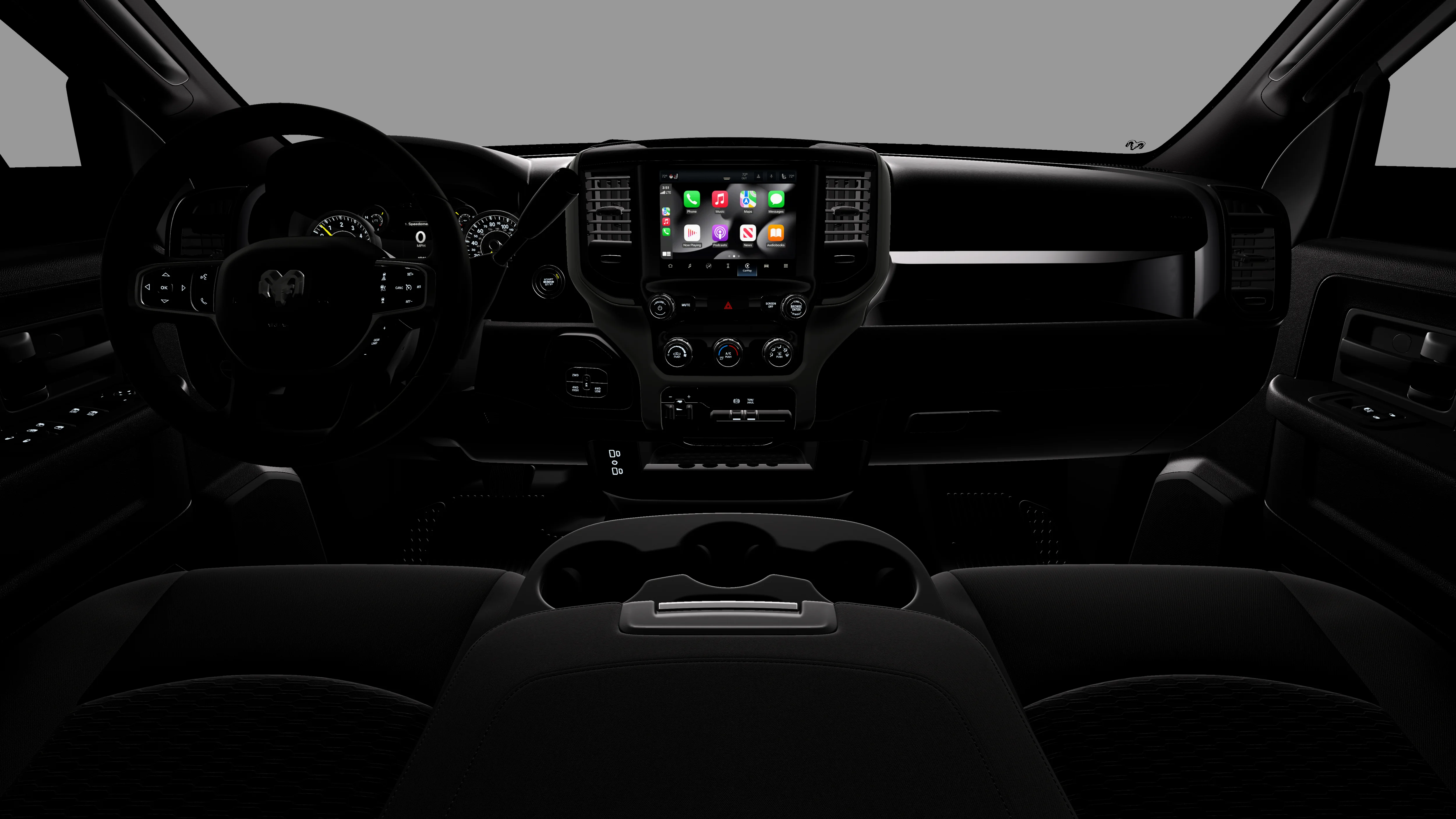 New 2026 Diamond Black Crystal Pearl-Coat Exterior Paint RAM TRADESMAN image 18