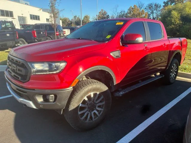 Used 2020 Rapid Red Metallic Tinted Clearcoat Ford Lariat image 3