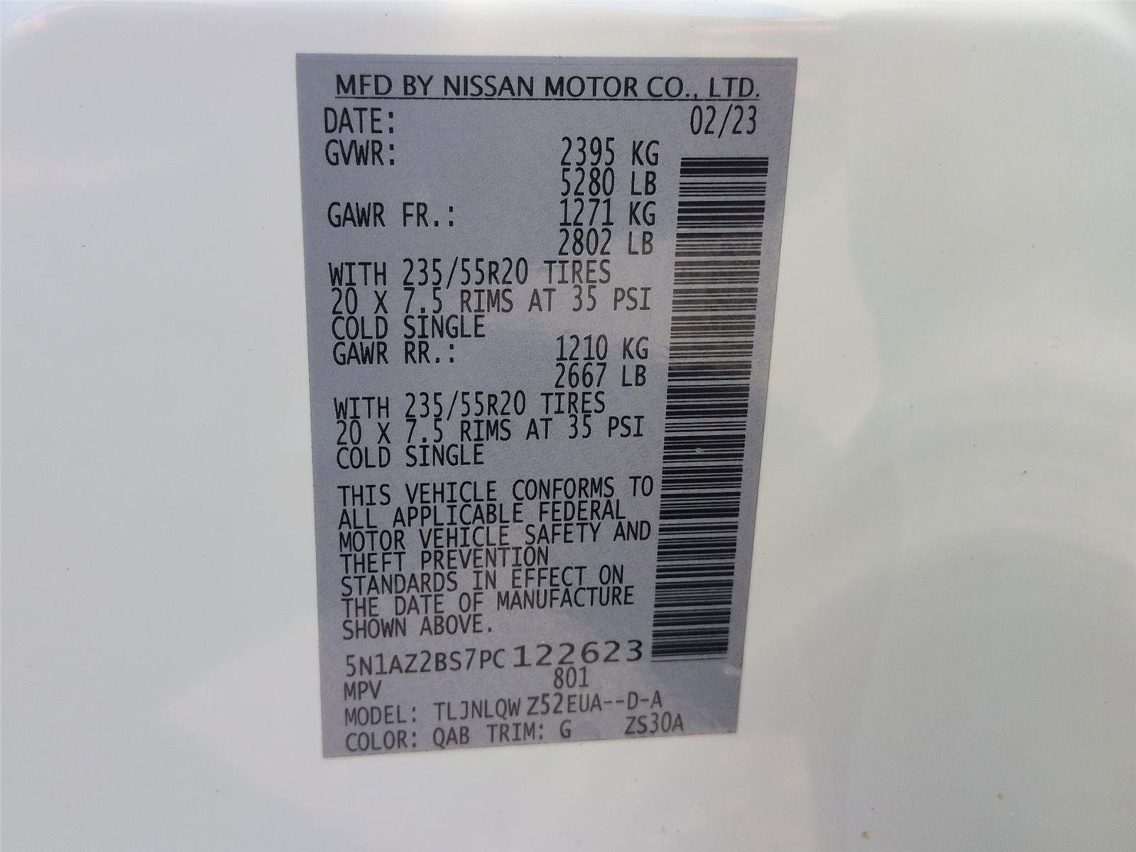 Used 2023 Pearl White Tricoat Nissan SV image 40