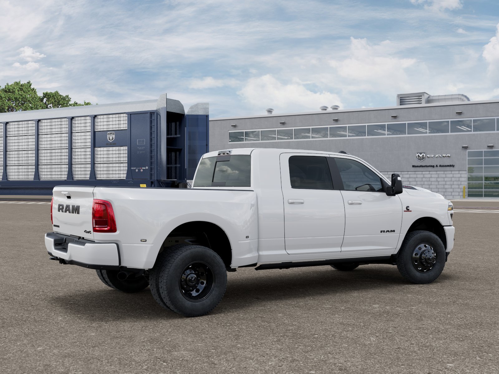 New 2026 Bright White Clear-Coat Exterior Paint RAM Laramie image 2
