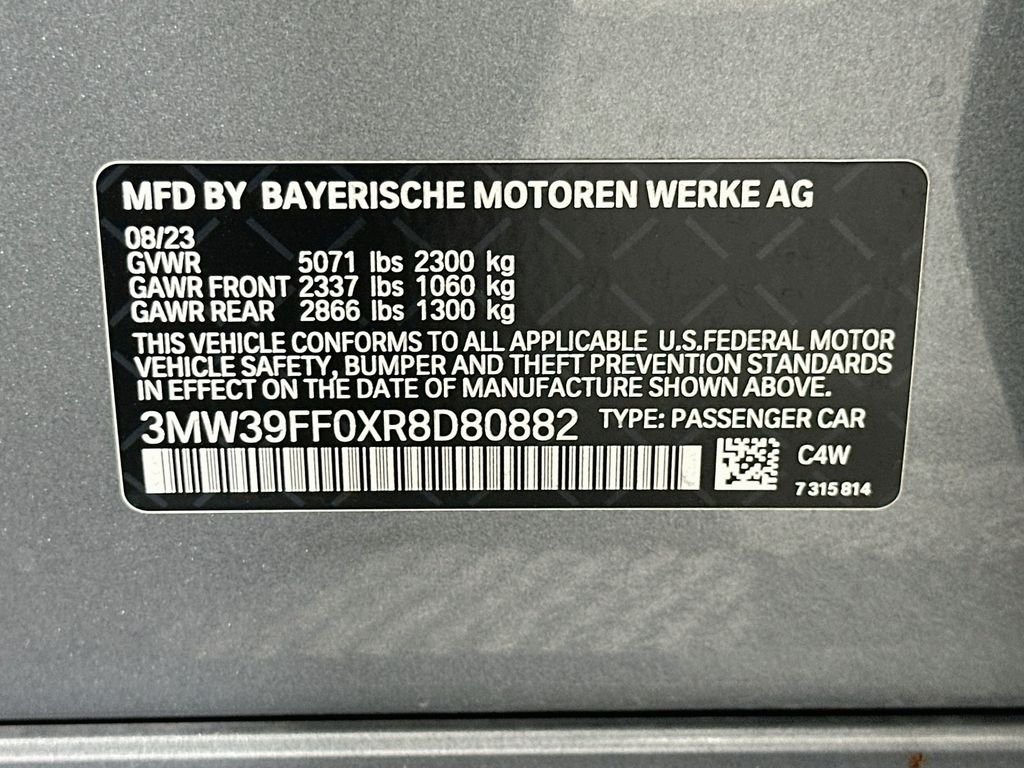 Certified Used 2024 Skyscraper Grey Metallic BMW 330e iPerformance image 33