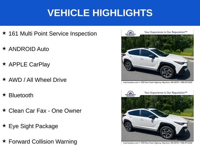 Used 2024 Crystal White Pearl Subaru Premium image 3