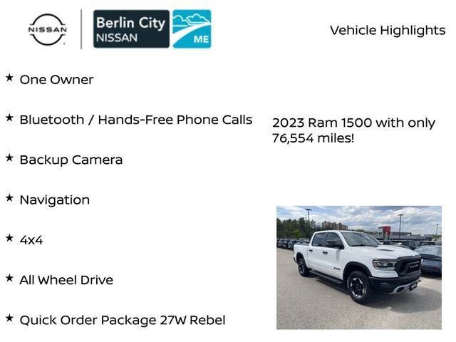 Used 2023 White Ram Rebel image 7