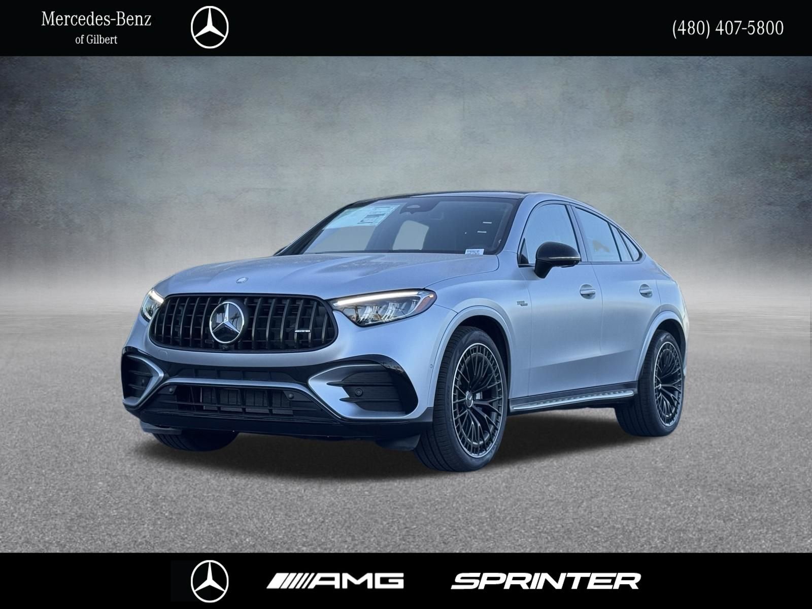 New 2026 MANUFAKTUR Cirrus Silver Magno Mercedes-Benz GLC 43 AMG® COUPE image 1