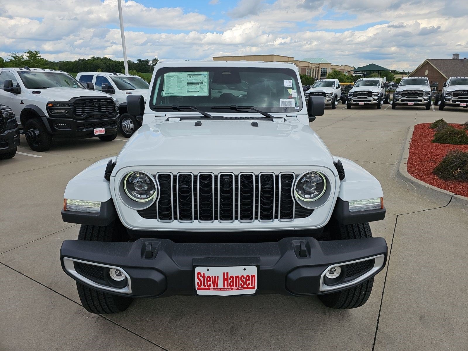 New 2026 Bright White Clearcoat Jeep Sahara image 8