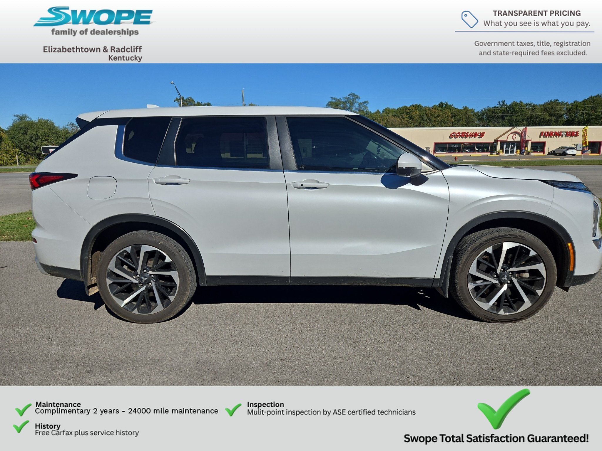 Used 2024 White Diamond Mitsubishi SE image 8
