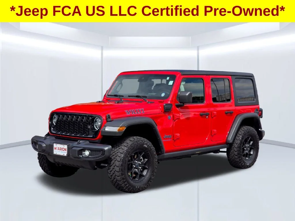Certified Used 2025 Red Jeep Willys 4xe image 2