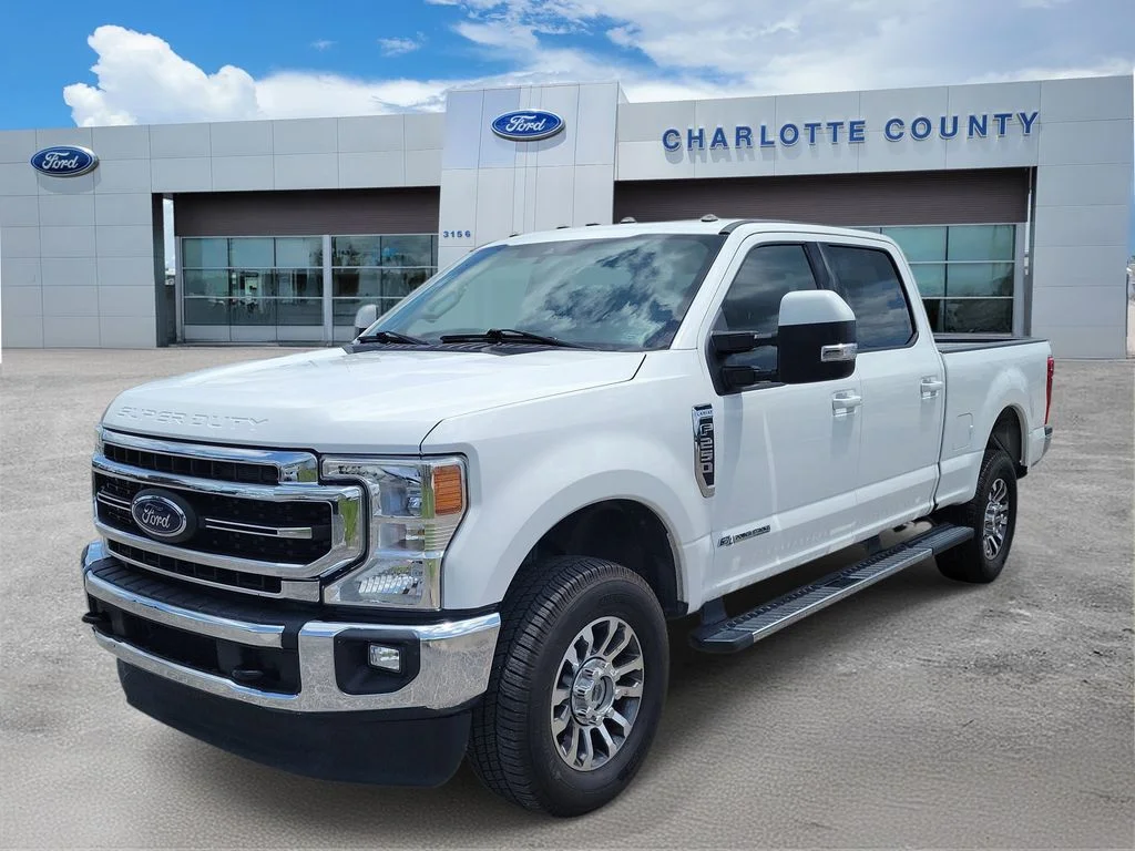 Used 2021 White Ford Lariat image 2