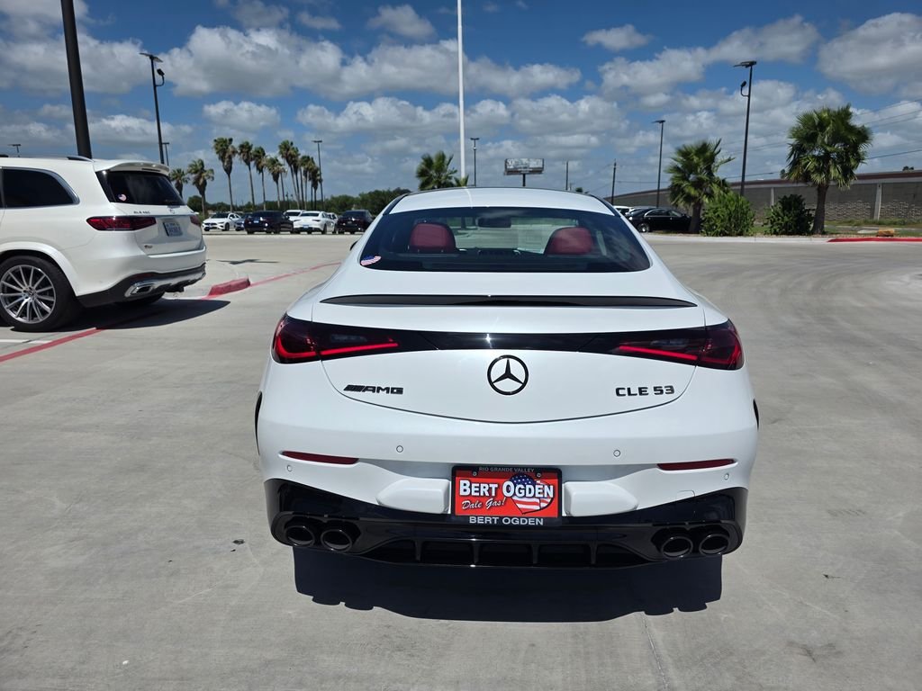 New 2026 MANUFAKTUR Moonlight White Metallic Mercedes-Benz AMG® CLE 53 4MATIC+ Coupe image 6