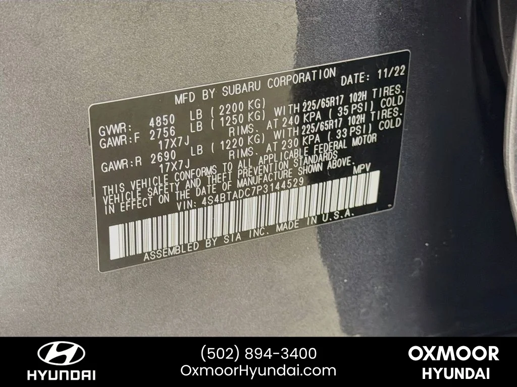Used 2023 Magnetite Gray Metallic Subaru Premium image 31