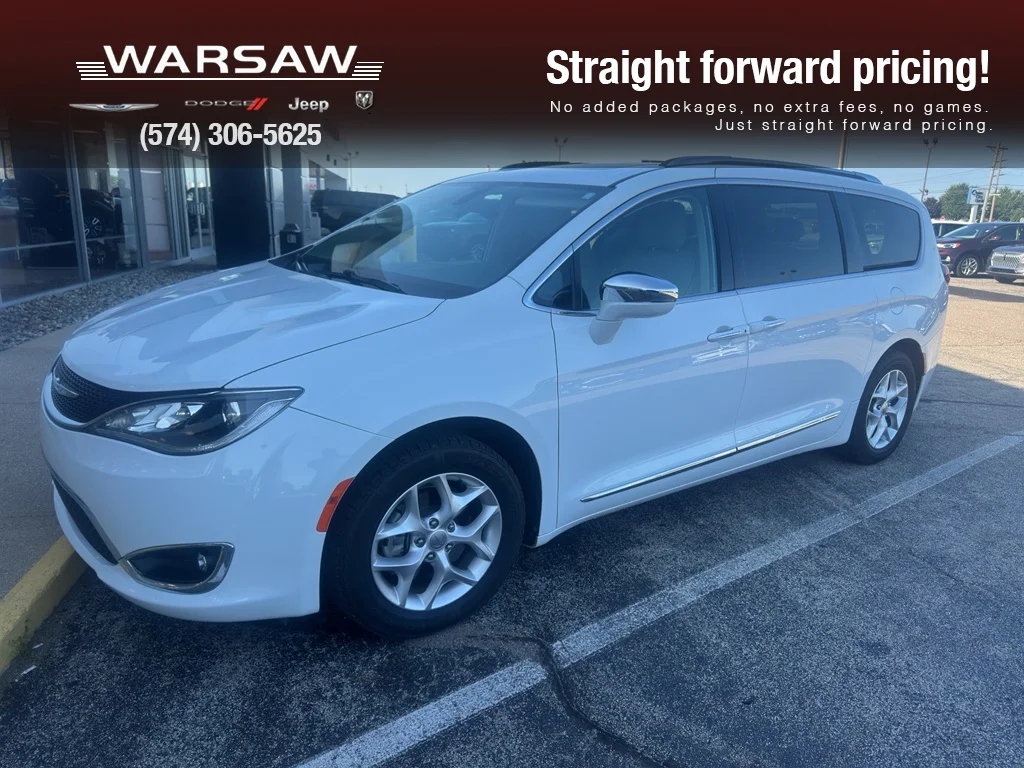 Used 2020 Bright White Clearcoat Chrysler Limited image 1