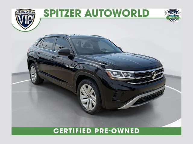 Used 2021 Black Volkswagen 3.6L V6 SE w/Technology image 1