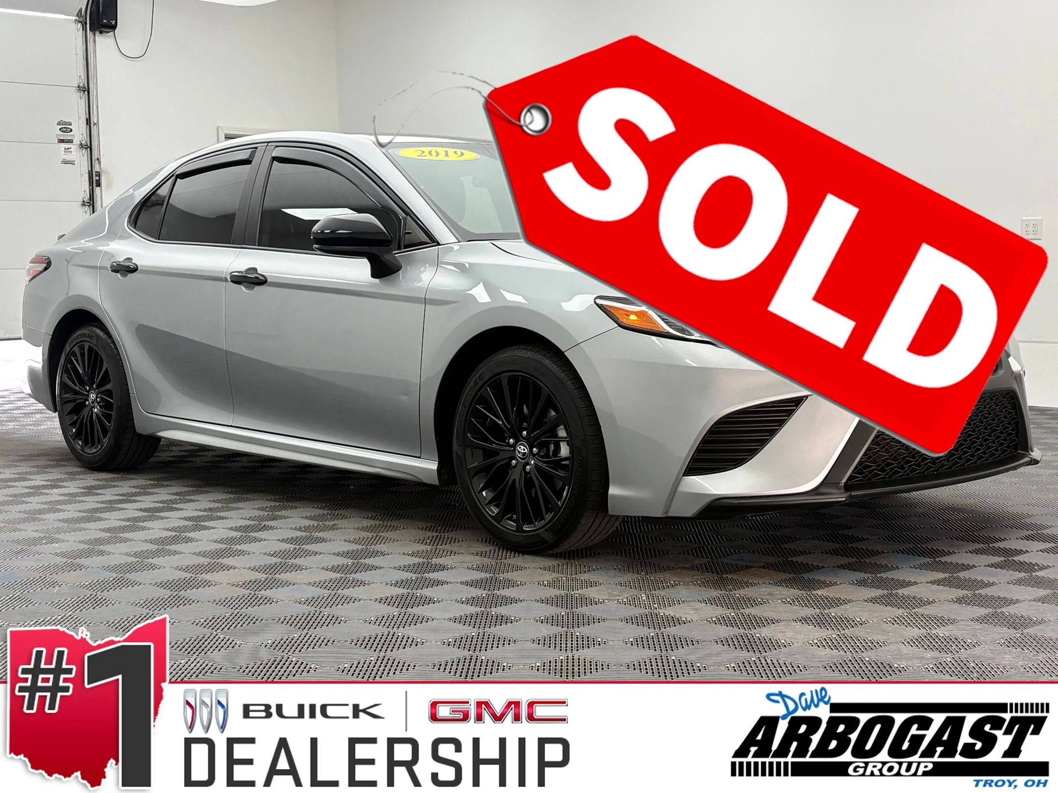 Used 2019 Celestial Silver Metallic Toyota SE image 1