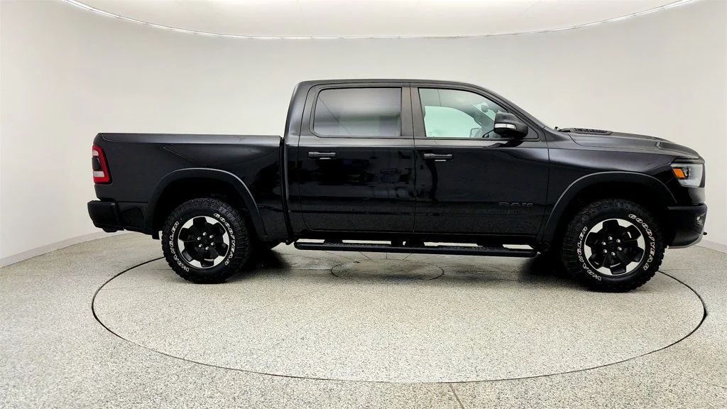 Used 2022 Diamond Black Crystal Pearlcoat Ram Rebel 4x4 Crew Cab 5