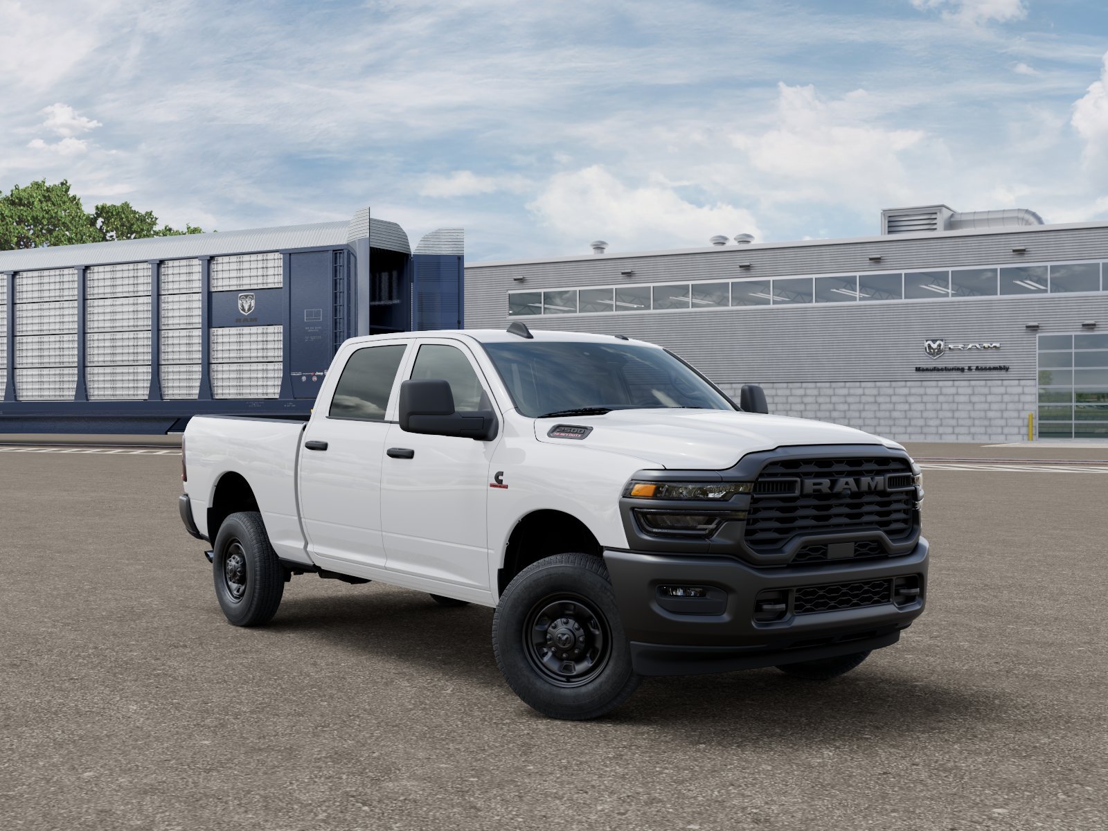 New 2026 Bright White Clear-Coat Exterior Paint RAM Tradesman image 3