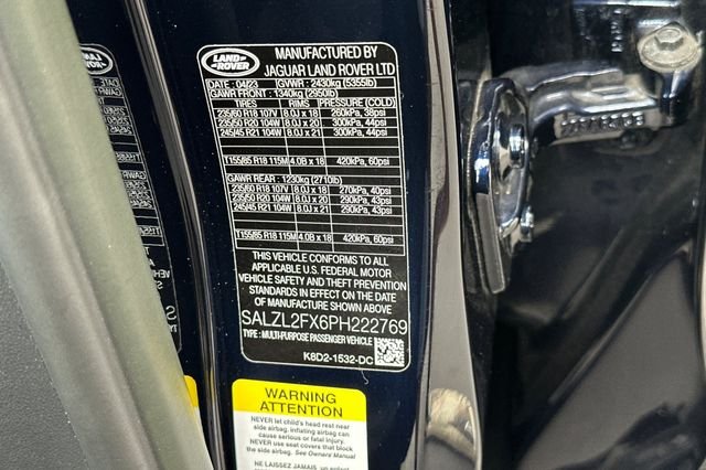 Certified Used 2023 Blue Land Rover R-Dynamic SE image 28