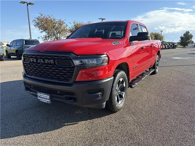Used 2025 Flame Red Clearcoat RAM Tradesman 4x4 Crew Cab 153.5 in. WB image 3