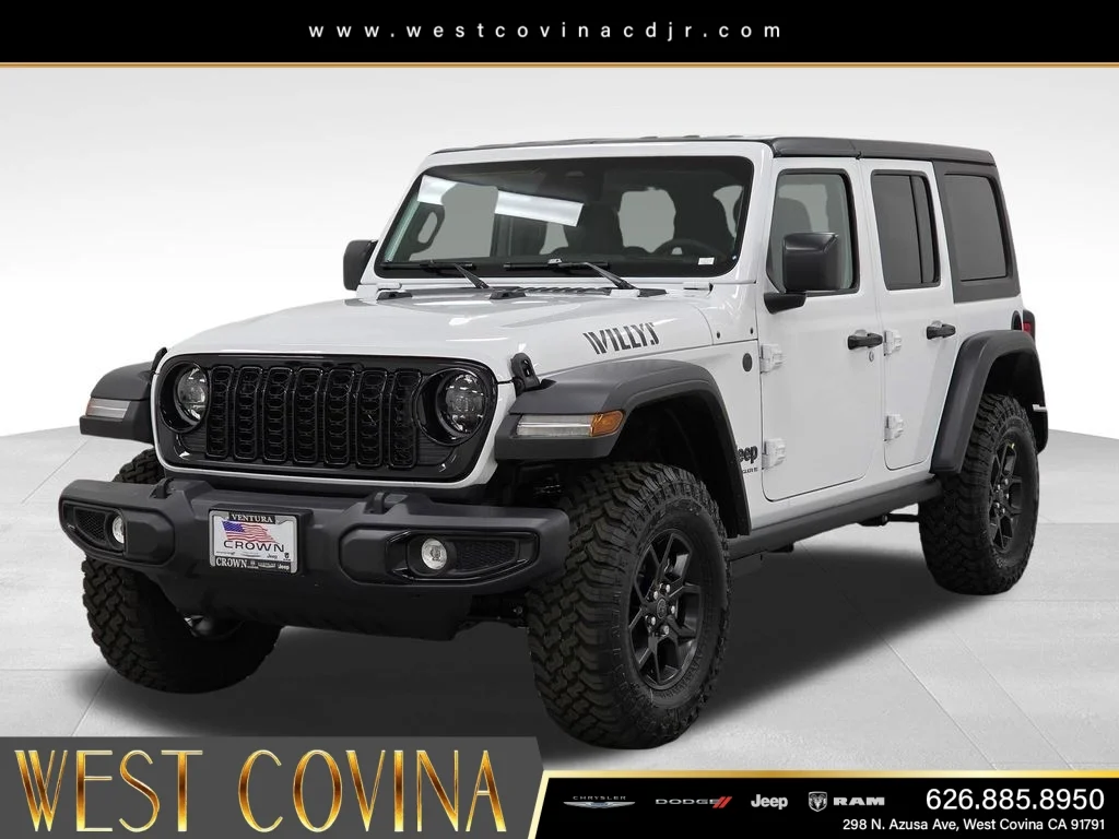 New 2026 Bright White Clear-Coat Exterior Paint Jeep Willys image 1