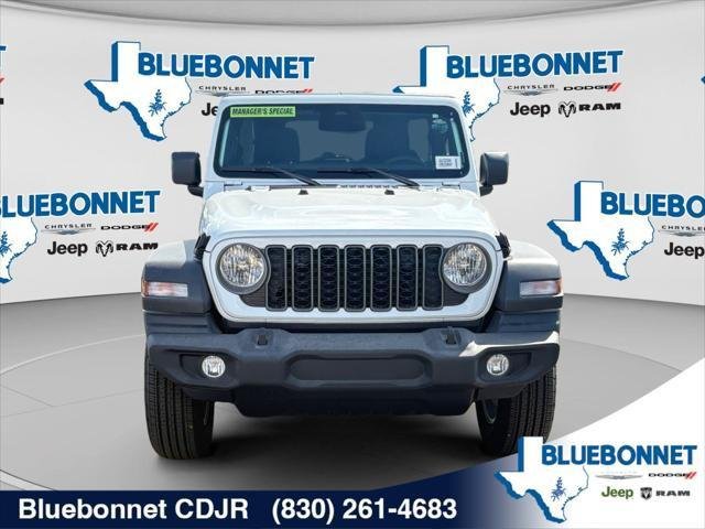 New 2026 Bright White Clear-Coat Exterior Paint Jeep Sport S image 2