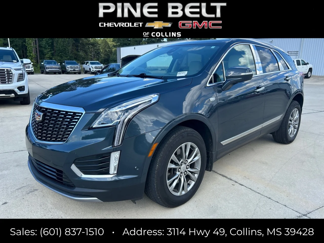 Used 2021 SHADOW METALLIC Cadillac FWD Premium Luxury image 1