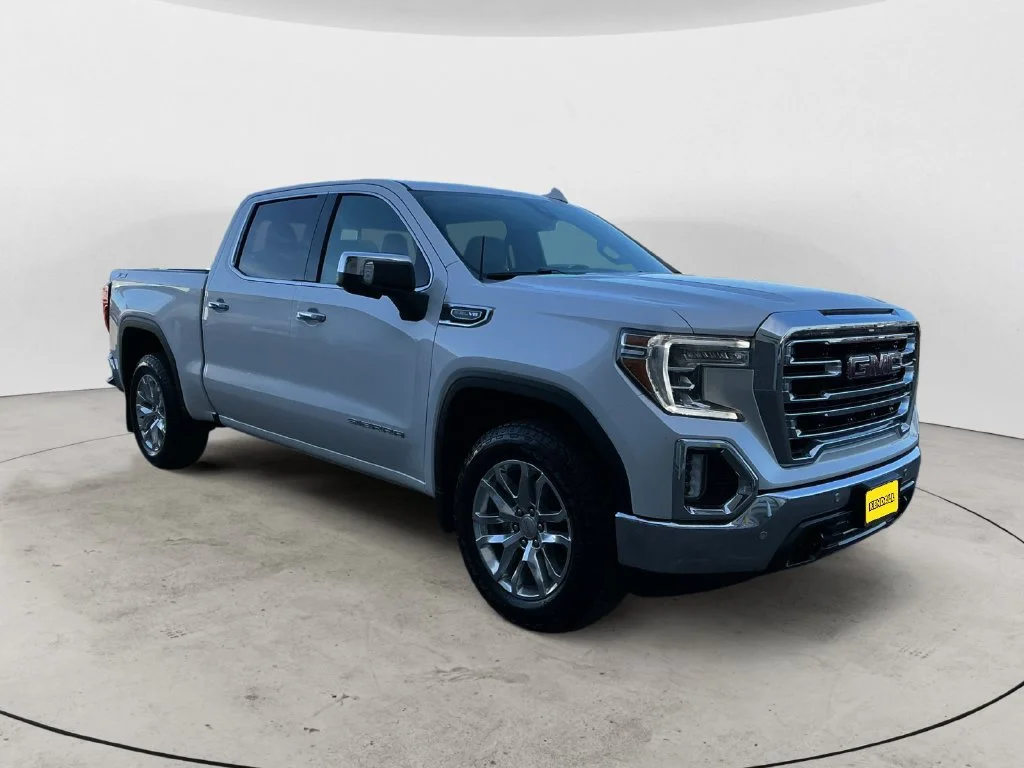 Used 2021 WHITE FROST TRICOAT GMC SLT image 5