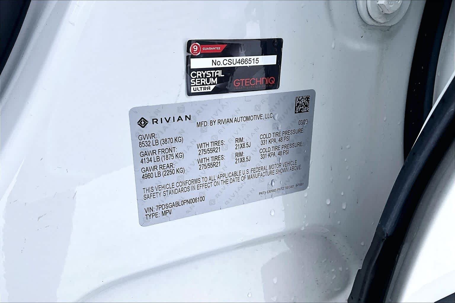 Used 2023 Glacier White Rivian Launch Edition image 29