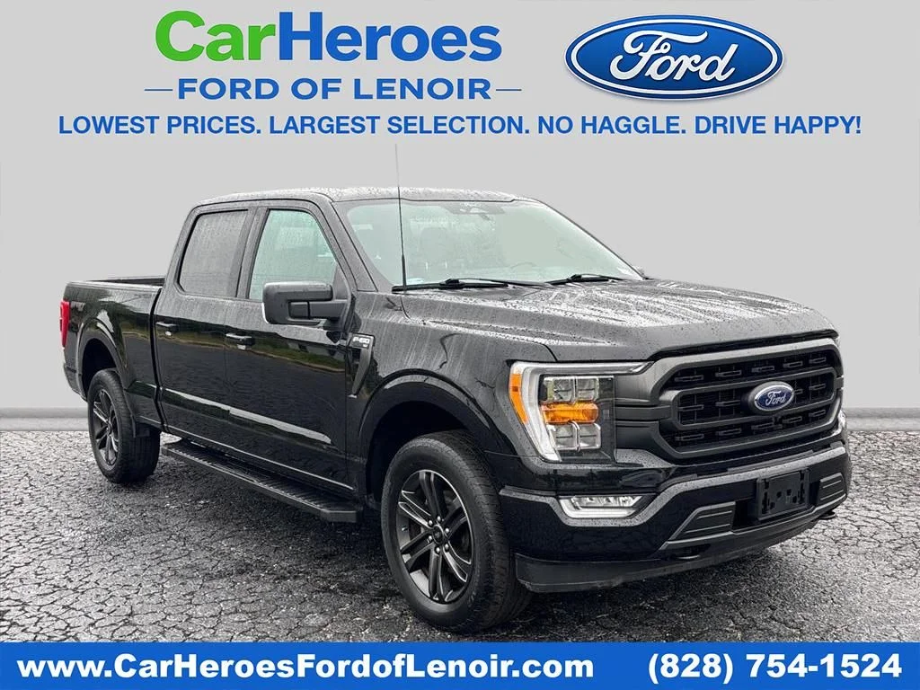 Used 2022 Black Ford XLT image 1