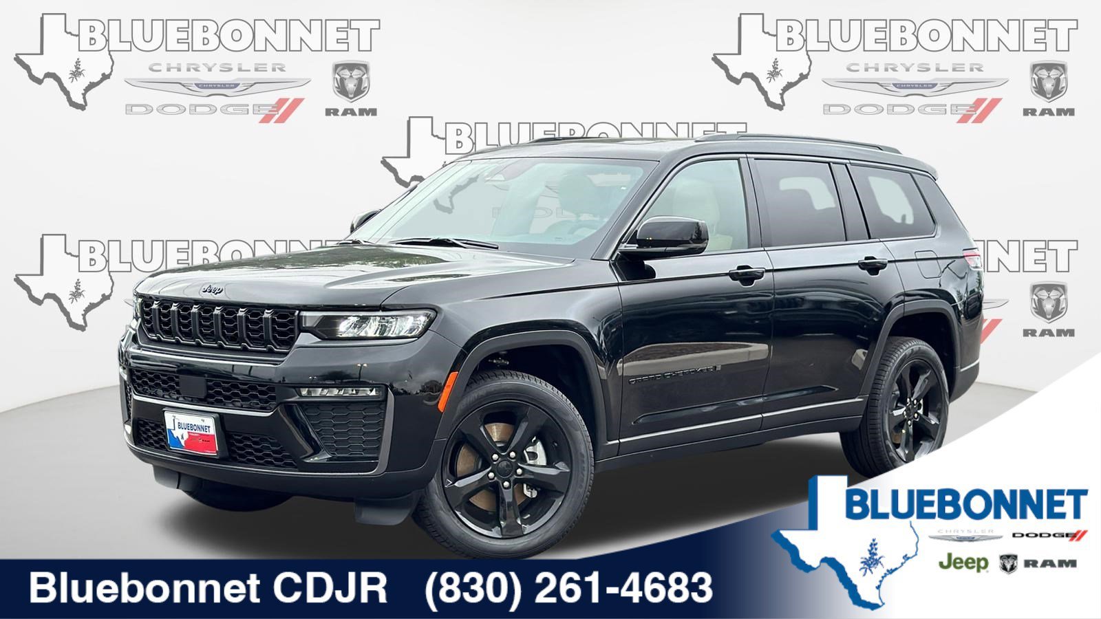 New 2026 Diamond Black Crystal Pearl-Coat Exterior Paint Jeep Limited image 1